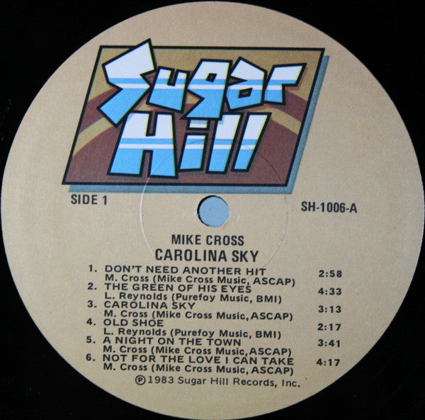 Mike Cross (4) : Carolina Sky (LP, Album)