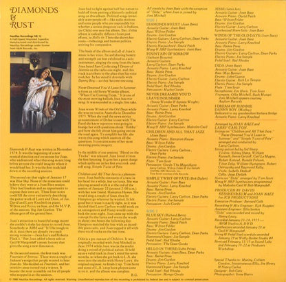 Joan Baez : Diamonds & Rust (LP, Album)
