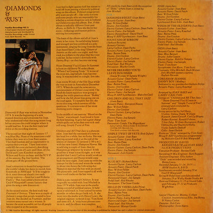 Joan Baez : Diamonds & Rust (LP, Album)