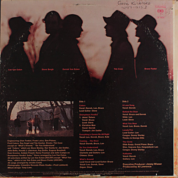 Jacobs Creek : Jacobs Creek (LP, Album, Ter)