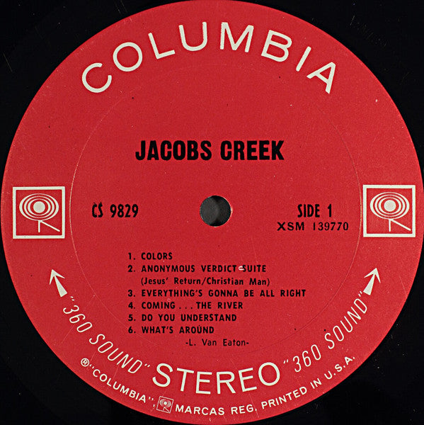 Jacobs Creek : Jacobs Creek (LP, Album, Ter)