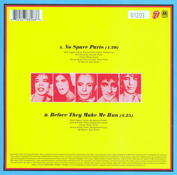 The Rolling Stones : No Spare Parts (7", RSD, Single, Ltd, Num)