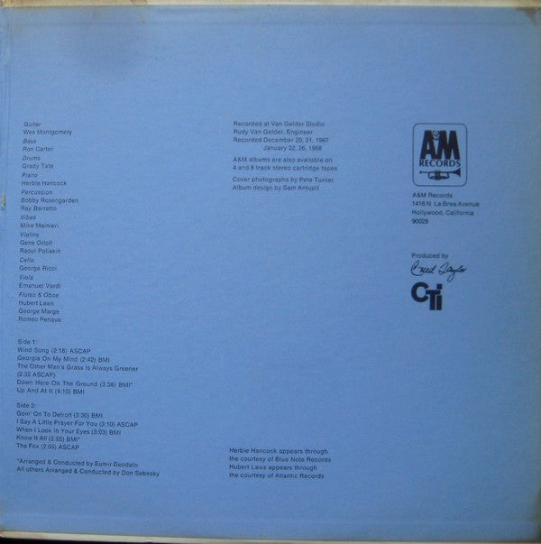Buy Wes Montgomery : Down Here On The Ground (LP, Album, Gat