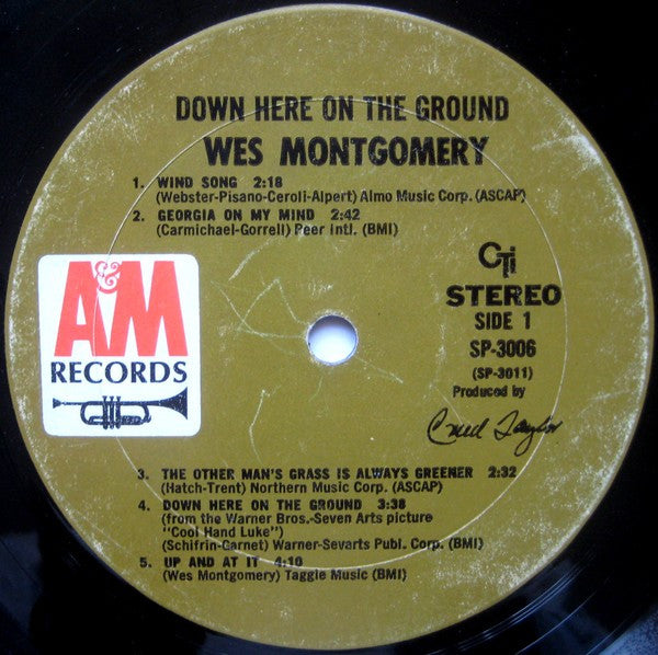 Buy Wes Montgomery : Down Here On The Ground (LP, Album, Gat