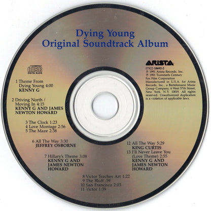 James Newton Howard : Dying Young (Original Soundtrack Album) (CD, Album)