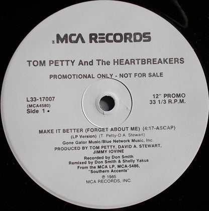 Tom Petty And The Heartbreakers : Make It Better (Forget About Me) (12", Single, Promo)