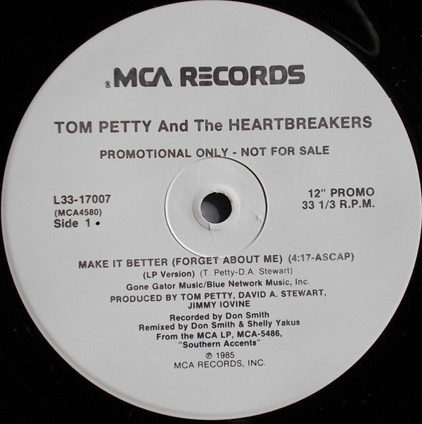 Tom Petty And The Heartbreakers : Make It Better (Forget About Me) (12", Single, Promo)