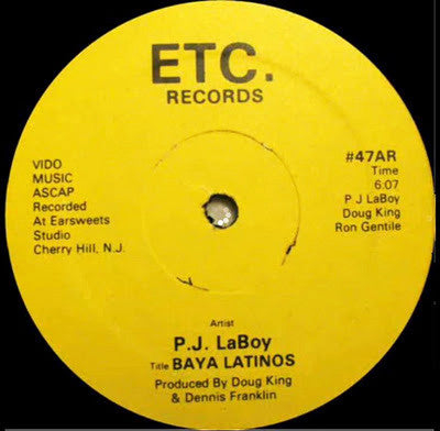 P.J. LaBoy : Baya Latinos (12")