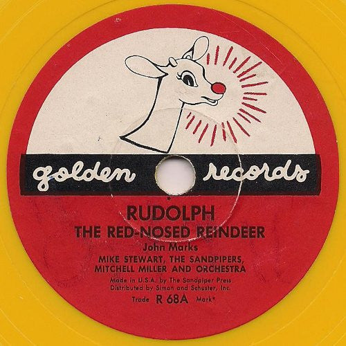 Michael Stewart (2), The Sandpipers (2), Mitchell Miller And Orchestra* : Rudolph The Red-Nosed Reindeer (6", Yel)