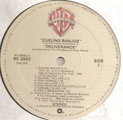 Eric Weissberg And Steve Mandell : Dueling Banjos From The Original Sound Track Deliverance (LP, Album, Club, RE)