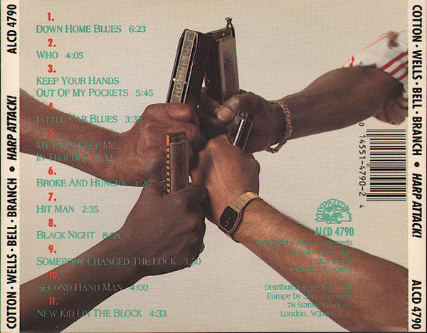 James Cotton, Junior Wells, Carey Bell, Billy Branch : Harp Attack! (CD, Album)