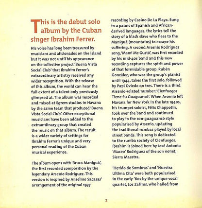 Ibrahim Ferrer : Buena Vista Social Club Presents Ibrahim Ferrer (CD, Album)