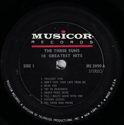 The Three Suns : 16 Greatest Hits (LP, Comp)