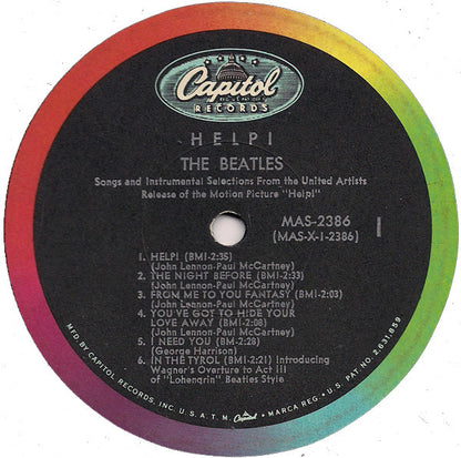 The Beatles : Help! (Original Motion Picture Soundtrack) (LP, Album, Mono, Scr)