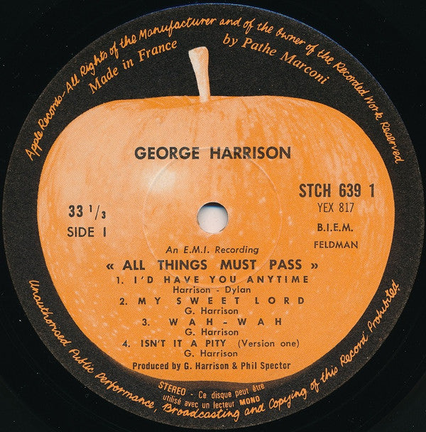 George Harrison : All Things Must Pass (3xLP, Album + Box)