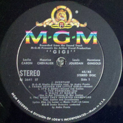 Various : Gigi (Original Cast Sound Track Album) (LP, Album, RE, Loe)
