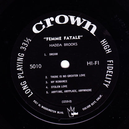 Hadda Brooks : Femme Fatale (LP, Album, Mono)