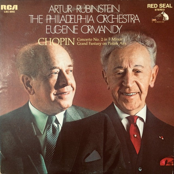 Arthur Rubinstein, The Philadelphia Orchestra, Eugene Ormandy : Frédéric Chopin : Concerto No. 2 In F Minor / Grand Fantasy On Polish Airs (LP, Ind)