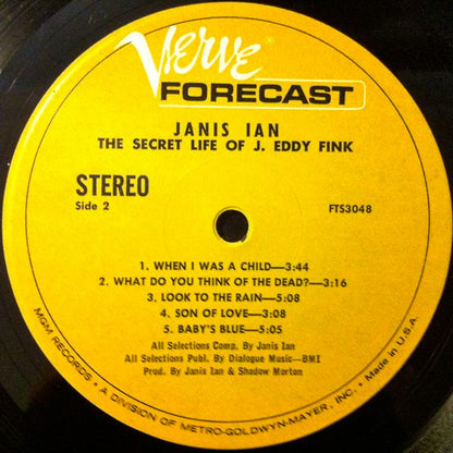 Janis Ian : The Secret Life Of J. Eddy Fink (LP, Album)
