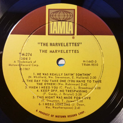 The Marvelettes : The Marvelettes (LP, Album, Mono, RE)