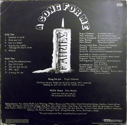 Family (6) : A Song For Me (LP, Album, RE)