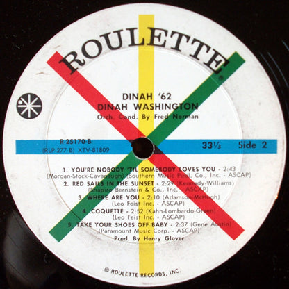 Dinah Washington : Dinah '62 (LP, Album, Mono)
