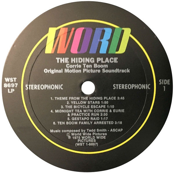 Tedd Smith : The Hiding Place: Original Motion Picture Soundtrack (LP, Album)