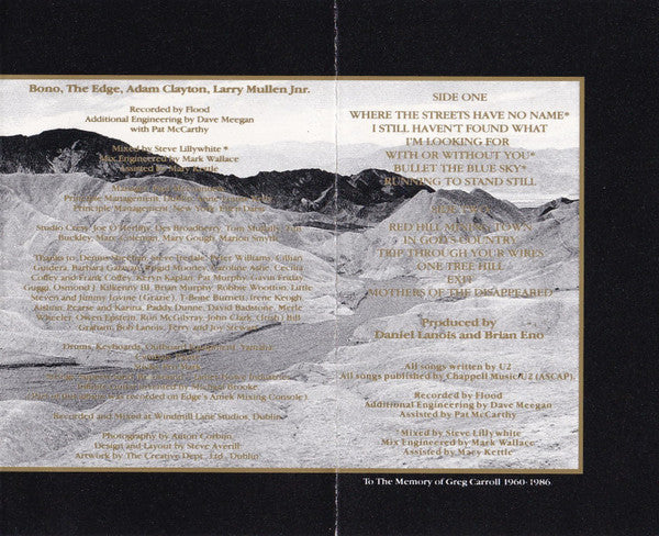 U2 : The Joshua Tree (Cass, Album, SR,)