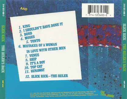 Slick Rick : The Ruler's Back (CD, Album, RE)