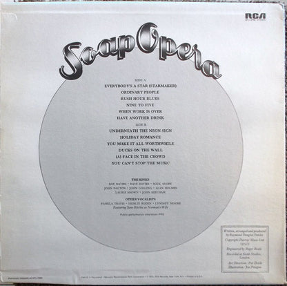 The Kinks : Soap Opera (LP, Album, RE)