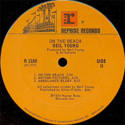Neil Young : On The Beach (LP, Album, Ter)