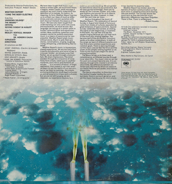 Buy Weather Report : I Sing The Body Electric (LP, Album, Pit
