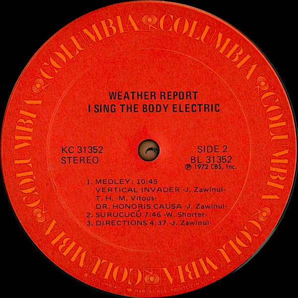 Buy Weather Report : I Sing The Body Electric (LP, Album, Pit