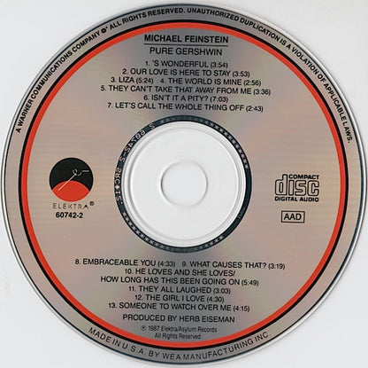 Michael Feinstein : Pure Gershwin (CD, Album)