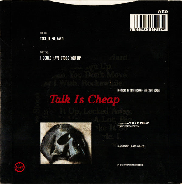 Keith Richards : Take It So Hard (7", Single)