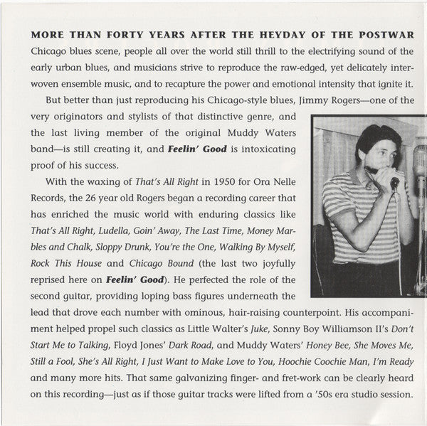 Jimmy Rogers : Feelin' Good (CD, Album)