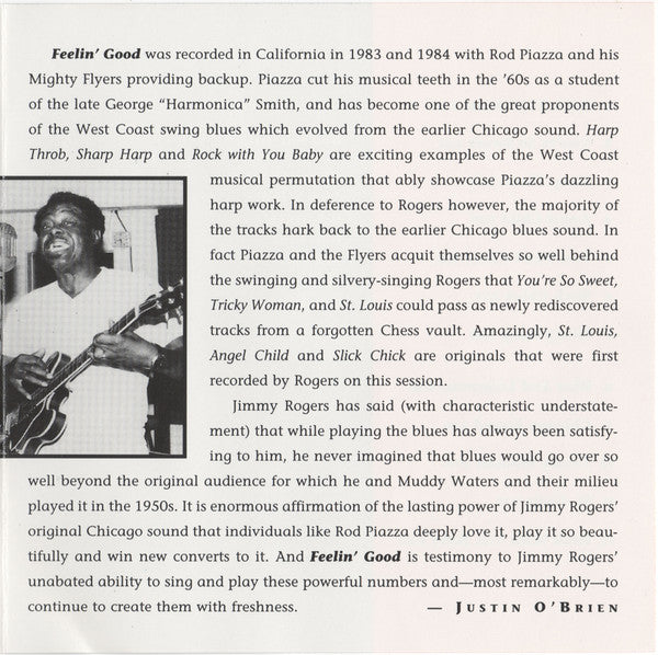 Jimmy Rogers : Feelin' Good (CD, Album)