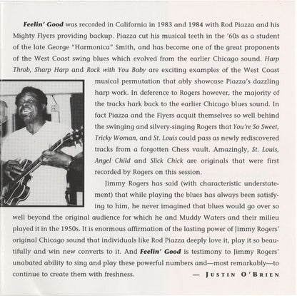 Jimmy Rogers : Feelin' Good (CD, Album)
