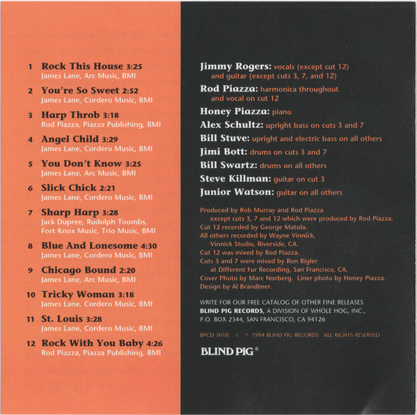 Jimmy Rogers : Feelin' Good (CD, Album)