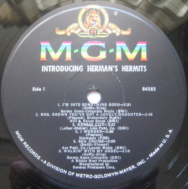 Herman's Hermits : Introducing Herman's Hermits (LP, Album, Mono, 2nd)