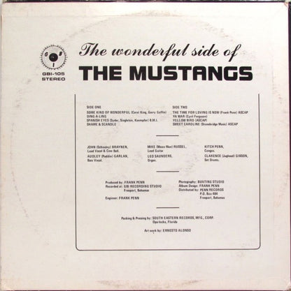 Mustangs (3) : The Wonderful Side Of The Mustangs (LP, Album)