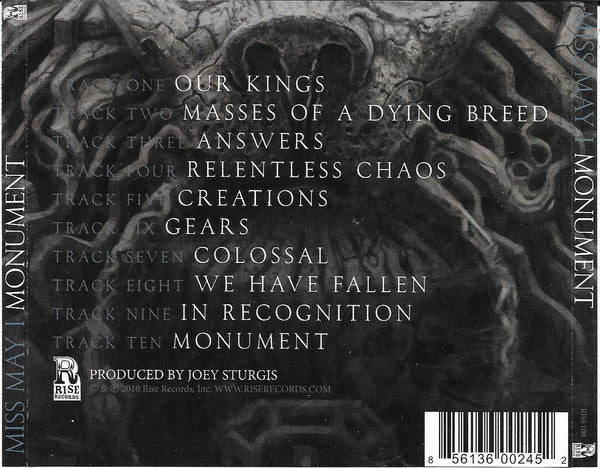 Miss May I : Monument (CD, Album, Sli)