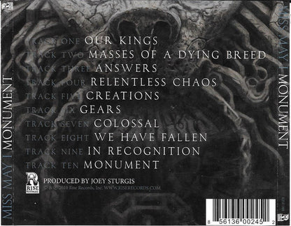 Miss May I : Monument (CD, Album, Sli)