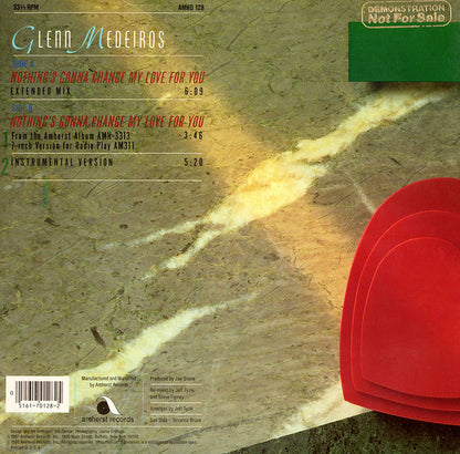 Glenn Medeiros : Nothing's Gonna Change My Love For You (12")