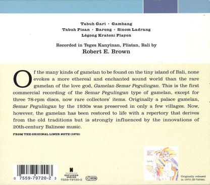 Gong Semar Pegulingan De Teges : Indonesia: Bali - Gamelan Semar Pegulingan : Gamelan Of The Love God (CD, Album, RE, RM)