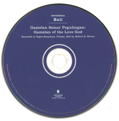 Gong Semar Pegulingan De Teges : Indonesia: Bali - Gamelan Semar Pegulingan : Gamelan Of The Love God (CD, Album, RE, RM)