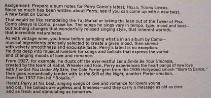 Perry Como : Hello, Young Lovers (LP, Comp)
