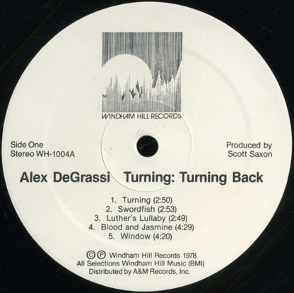 Alex De Grassi : Turning: Turning Back (LP, Album, RM, RP, RTI)