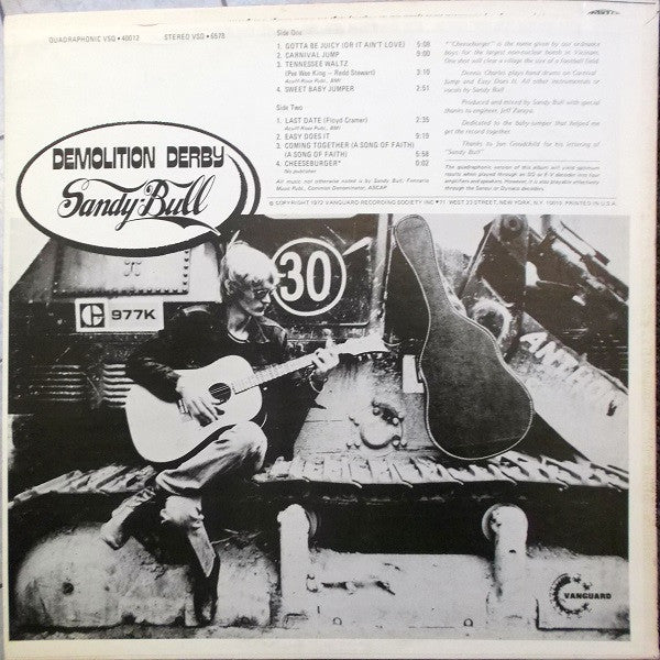 Sandy Bull : Demolition Derby (LP, Album, Promo)