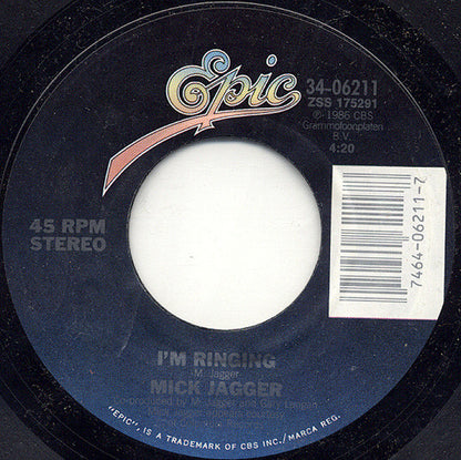 Mick Jagger : Ruthless People (7", Single, Styrene, Pit)